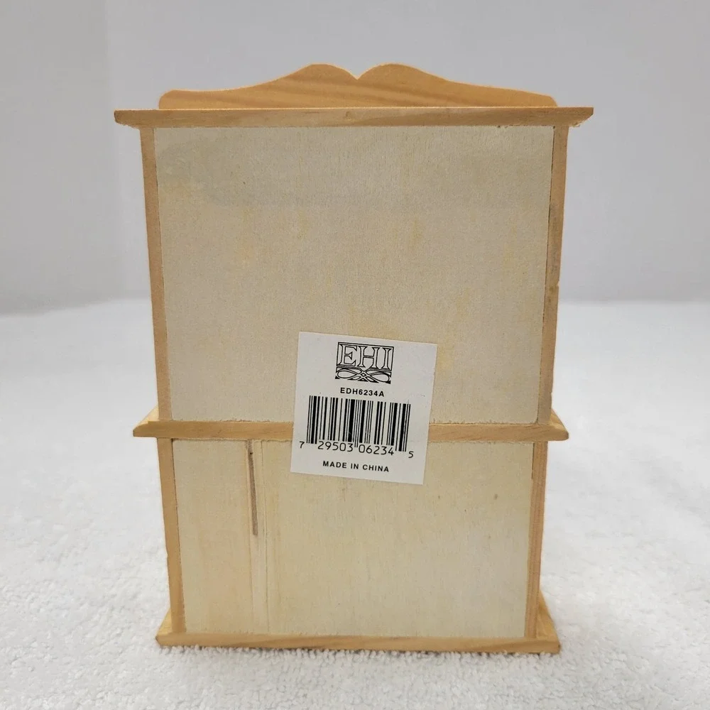 1980s‎ Vintage Doll House 1/12 unfinished wooden furniture: China Cabinet